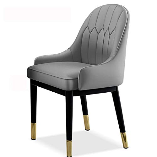 Modern Kitchen Dining Room Chairs Dining Chairs Water Proof Leather Side Chair With Metal Legs Kitchen Living Room Lounge Counter Chairs (Color :
