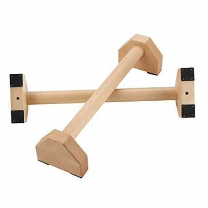 Pushup Stands - Wooden Push Up Bars Gym Gear Equipment with Anti-Slid Mat Workout Solid Exercise Women Men Portable Fitness