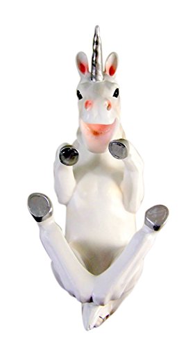 DWK-HD38152 - Adorable 11 Inch Unicorn Wine Bottle Holder Figure - Home Decor Sculpture Decoration with Amazing Detail - Decorative Fantasy Anima