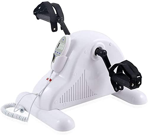 LUNEZY Electric Pedal Exerciser Portable Mini Exercise Bike Rehabilitation Machine Hand Arm Knee Leg Exercise Peddling Machine (Color : B) (B)