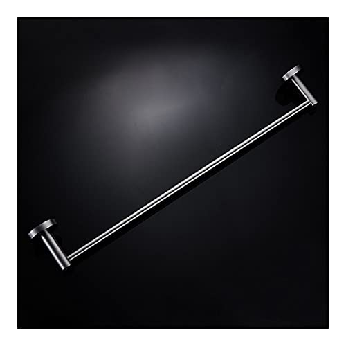 HIGOH Towel Rack Towel Bar Towel Bars Stainless Steel Towel Rack, Wall-Mounted Bathroom Towel Holders, Single Rail Bath Storage Shelf Bathroom Ac