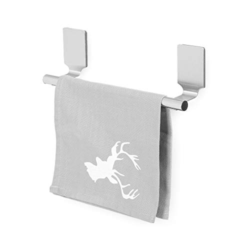 Compactor Magnetic Small Kitchen Towel Rail for Fridges and Metal Surfaces, Stainless Steel, (0,9 & 1,2 mm, Tube = 12 mm), Chrom, 23.5 x 4.5 x 6.