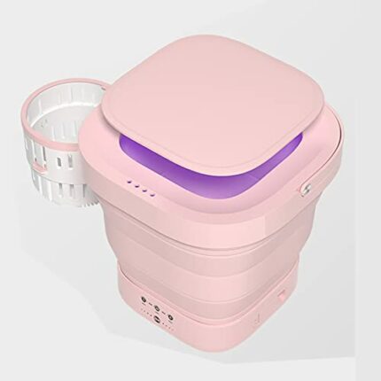 Washing Machines Portable Camping Washing Machine,60W Mini Compact Antibacterial Pulsator Washing Machine, Wi(mini washing machine) (D)
