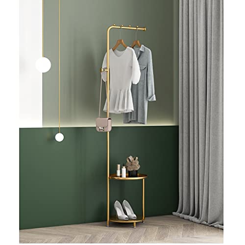 N/A Coat Rack Floor Nordic Hanger Bedroom Light Luxury Home Living Room Hanging Clothes Simple (Color : Svart, Size : 175 * 42 * 35cm)
