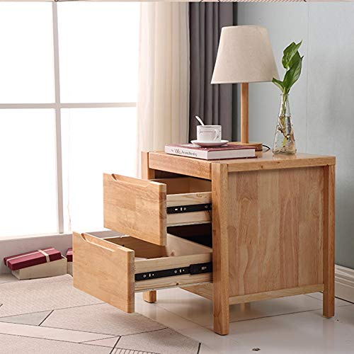 JYDQM Mini Bedside Table Solid Wood Bedside Table, Simple and Bedroom Dormitory Storage Bedside Table