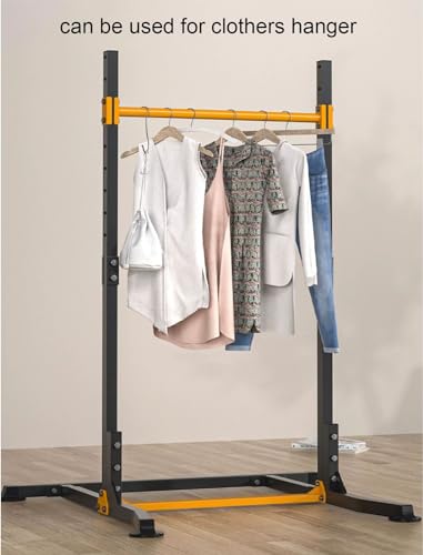 Multifunctional Pull Up Bar Height Adjustable Gymnastic Bar Pullup Bar Dip Bar Pull-Up Bar Strength Training Workout Exercise Fitness Equipment F