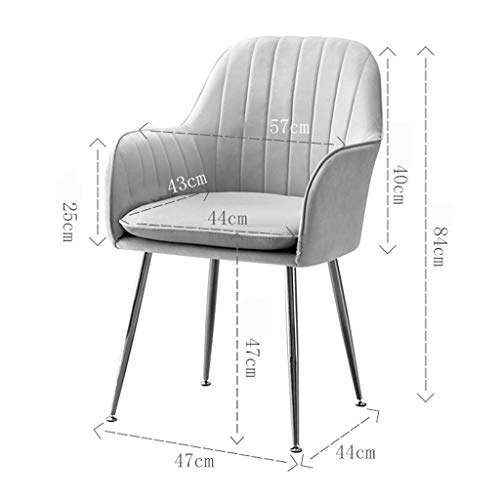 Kitchen Dining Room Furniture Chairs Velvet Dining Chairs Set Of 4 Living Room Armchair with Metal Legs Velvet Seat And Backrests for Living Room