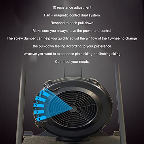 NAMVI Ski Exercise Machine, Ski Machine with Display Monitor, Indoor Exercise Machine, Elliptical Cross Trainer, Indoor Ski Cross Trainer Machine