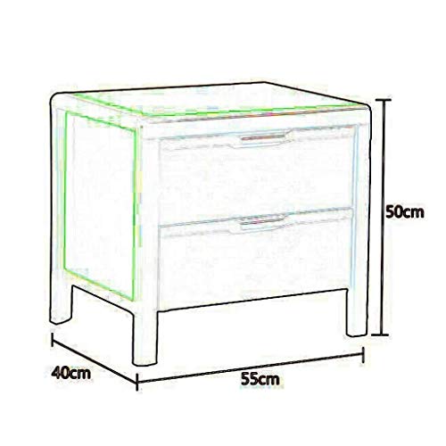 JYDQM Floor Cabinet, 2 Drawers Wooden Storage Cabinet for Home Office Living Room Bathroom Side Table Sturdy Bedroom Night Stand