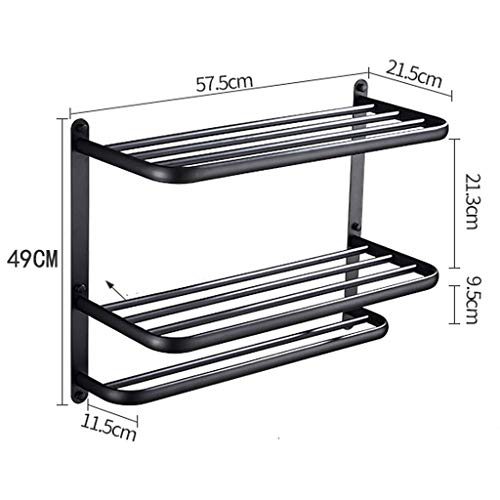 N/A 3-Tier Towel Bar Holder Rustproof Towel Hanger,Kitchen, Living Room and Bathroom