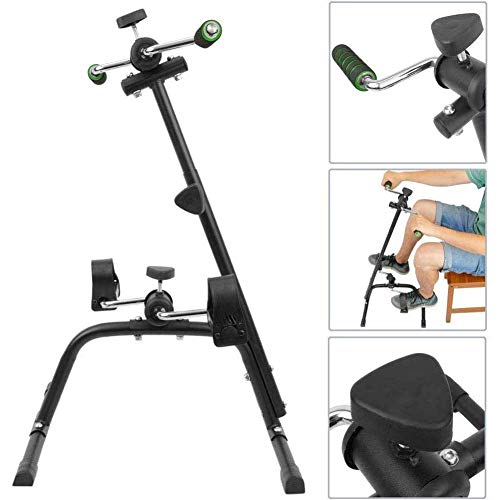 LUNEZY Portable Pedal Exercise Bike Arm And Leg Exerciser, Fitness Equipment for Seniors And Elderly, Physical Therapy Leg Exercisers