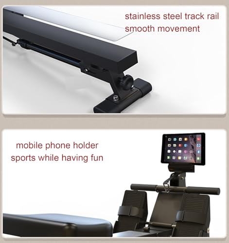 HAWEWE Hydraulic Rowing Machine Foldable Rower 12 Resistance Adjustable Cardio Equipment For Home Use With LCD Monitor Home Gym 330lbs Weight Cap