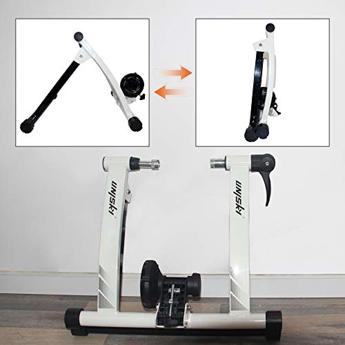 UNISKY Turbo Trainer Bike Trainer Stand Indoor Magnetic Bicycle Training Stand Quick Release Riding Stand for Mountain & Road Bike