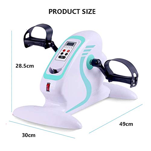LUNEZY Assisted Bicycle Electric Rehabilitation Bike Pedal Trainer Mini Cycling with Protective Gear Fitness Exercise Bike Rehab Trainer for Hand