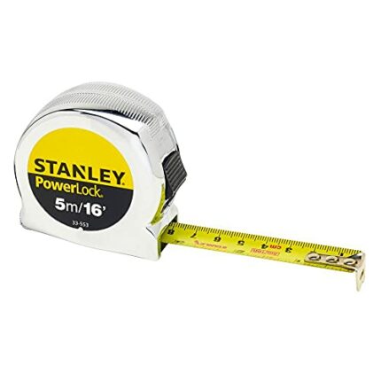 Stanley 0-33-553 Metric/Imperial Tape Measure Powerlock with 19mm Blade, 5m/16'