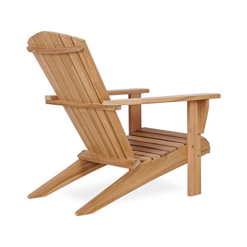OTSUN Teak Oversized Adirondack Chair, 100% Solid Grade-A Teakwood Patio Chairs Weatherproof for Outdoor, Yard, Poolside