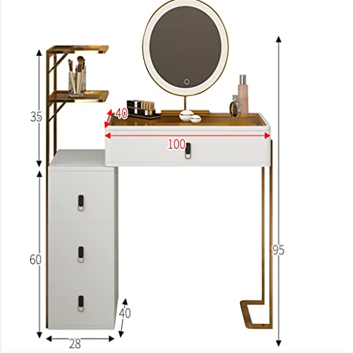 NXYDD Dressing Table Storage Cabinet Bedroom Furniture Small Solid Wood Dressing Table Vanity Set