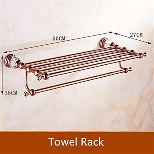HIGOH Towel Racks, Bathroom Towel Rack Wall Mounted Towel Holder,Bathroom Accessories Towel Rack,Towel Holder,Towel Hanger,Brass Bath Hardware