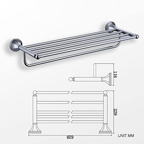 HIGOH Towel Racks,Bathroom Towel Rack Wall Mounted Towel Holder,Retro All-Copper Bathroom Towel Rack,Nordic Bathroom Wall-Mounted Towel Holder Ha