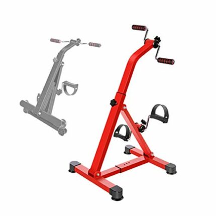 LUNEZY Rehabilitation Bicycle,Adjustable Resistance Home Office Mini Pedal Bike Upper and Lower Portable Pedal Trainer Bike Arm and Leg Exerciser