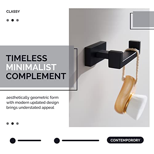 Double Robe Hook, Angle Simple SUS304 Stainless Steel Bath Towel Hook Coat Hook Purse Holder Kitchen Bathroom Shower Towels Dual Hook Washcloths