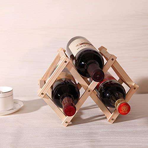 NEOCHY Folding Wine Rack Holder Wine Rack Organizer Classical Kitchen Bar Counter Wine Stand Display Shelf
