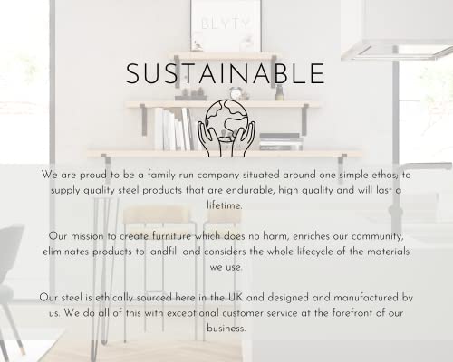 Blyty Premium X Frame Industrial Furniture Legs – Sturdy Black Dining Table, Coffee Table Legs, Breakfast Bar Table Stand for DIY Projects – Set