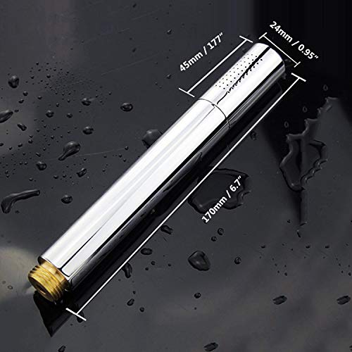 Mini Universal Handheld Shower Head Brass Chromed Showerhead (Round)