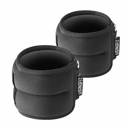 USINGFIT Ankle Weights Set for Men Wrist Weights for Women 2 * 0.5Kg / 2 * 1Kg / 2 * 1.5Kg / 2 * 2Kg Hand Leg Weight for Kids Sandbags Gym Fitnes