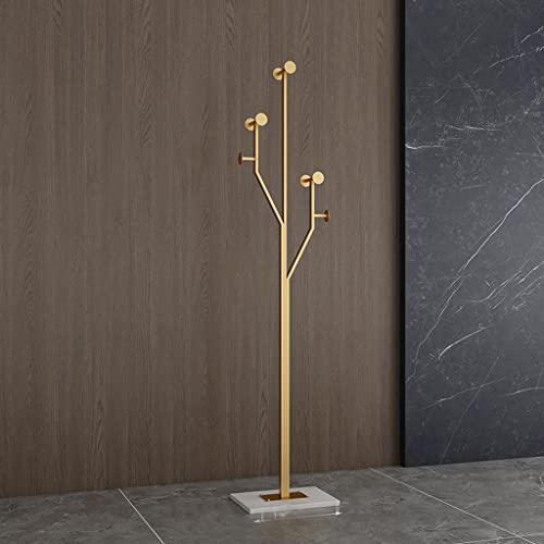 N/A Bedroom Clothes Golden Standing Coat Rack Floor Laundry Metal Hanger Coat Rack Shoe Wardrobe Furniture (Color : D, Size : Light Grey)