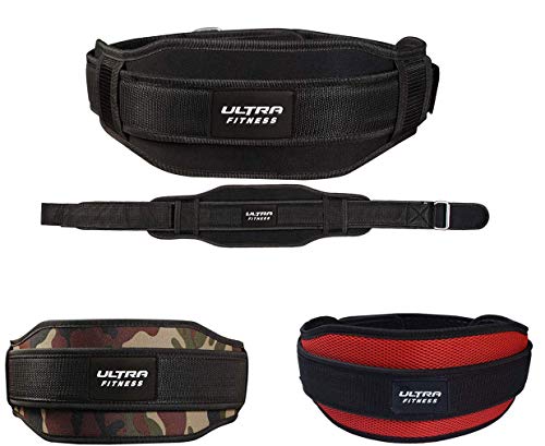 CROSSJAB Weight Lifting Belt Gym Fitness Training Double Strength Neoprene 5.5 Inch Bodybuilding Workout Belt Men Women Support Powerlifting Squa