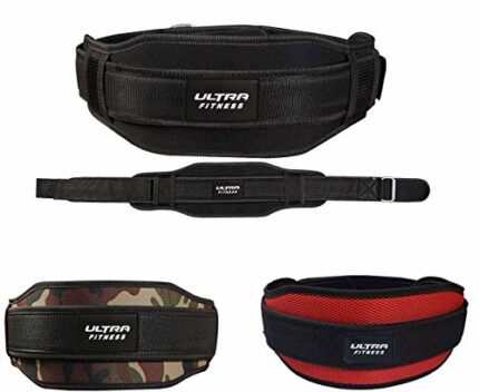 CROSSJAB Weight Lifting Belt Gym Fitness Training Double Strength Neoprene 5.5 Inch Bodybuilding Workout Belt Men Women Support Powerlifting Squa