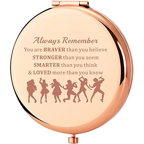 KEYCHIN Broadway Six Queens Pocket Mirror Six Wives of Henry Gift You are Braver Stronger Smarter Than You Think Compact Mirror for Musical Fans