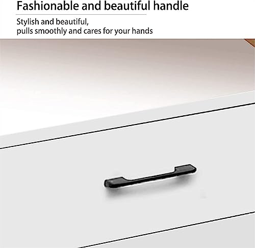 Modern Side/Nightstand Table, Smart LED Nightstand, Wireless Charging Station Color Control & On/Off Touching Button Bedside Table Home Furnitur