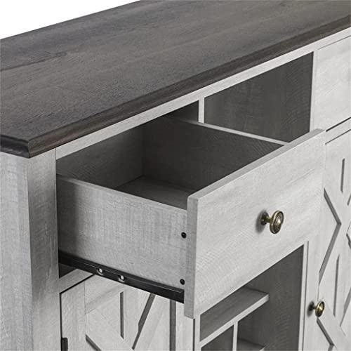 DSHGDJF Kitchen Sideboard With X-Shaped Sliding Doors And Storage Shelves Wine Cooler Wooden Storage Buffet For Kitchen