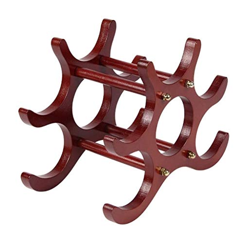LIUZH Creative European Solid Wood Wine Rack, Decorative Wine Bottle Rack, Home Living Room Furnishings Wine Rack