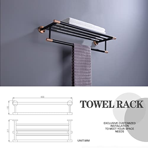 HIGOH Towel Racks,Bathroom Towel Rack Wall Mounted Towel Holder,Wall Mount Stainless Steel Towel Holder,Towel Bar Rack,Bathroom Accessories