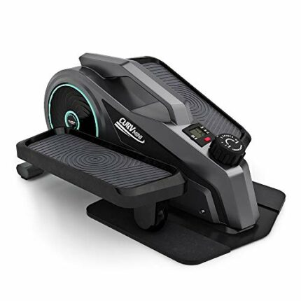 Bluefin Fitness Curv Mini | Seated Under Desk Elliptical Trainer | Pedal Exerciser Machine | Adjustable Resistance | Quiet Flywheel Motor | LCD S