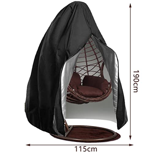 Egg Chair Covers Waterproof Heavy Duty ,420D Oxford Fabric Outdoor Hanging Egg Chair Covers Waterproof Anti-dust,Garden Wicker Swing Chair Cover