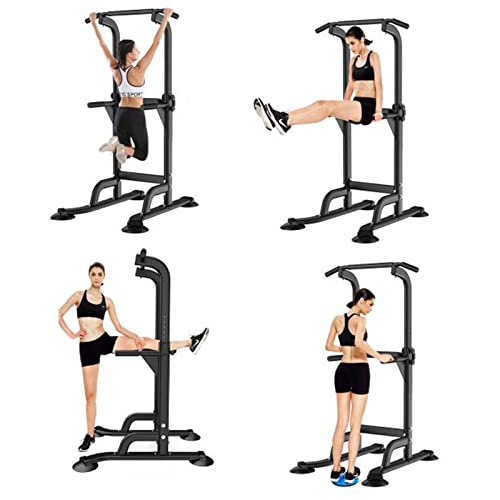 HOBEKRK Strength Training Pull-Up Bars Dip Stands Dip Station Gym Slim Heavy Duty Dip Bars Pull Ups at Home Chin Up Bar Single Parallel Bars Mult