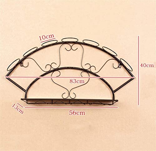 NEOCHY Wrought Iron Wine Rack Rack, Modern Minimalist Hanging Creative European Goblet Wine Glass Holder Wall Hanging Restaurant Living Room