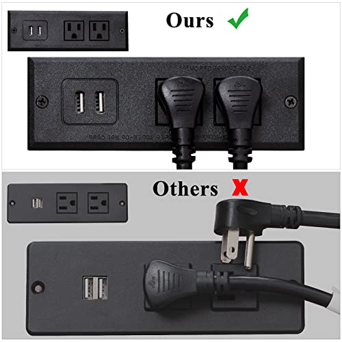 Lerliuo Nightstands Set of 2 with Charging Station and USB Ports, 3-Tier End Side Table with Storage Drawer and Shelf, Modern Bedside Night Stand