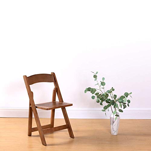 n/a Portable wooden folding chair dining chair office chair computer chair outside indoor chair banquet folding chair, Wood