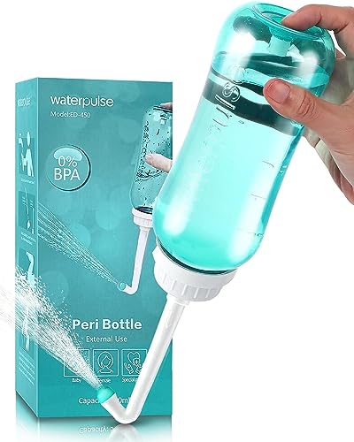 Portable Bidet for Postpartum Care, 500ml Green Travel Bidet Portable Bidet for Toilet UK, Upside Squirt Portable Bidet Squeezable Hygiene Wash f