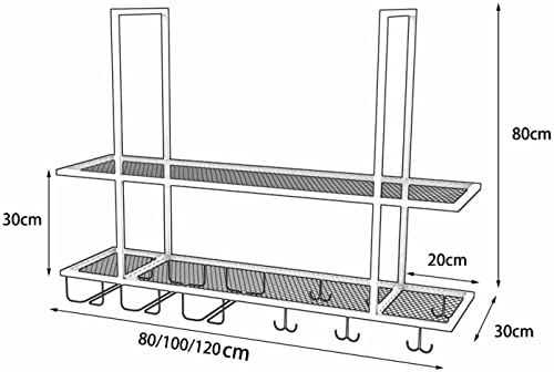 EMISOO Hanging Ceiling Shelf Hanging Wine Rack with Glass Holder and Shelf, Metal Ceiling Bar Wine Glass Rack, 2-Layer Industrial Wall Mounted Wi