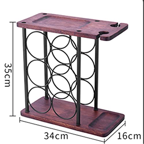 LUKEO Wine Bottle Rack Wrought Iron European Creative Wine Rack Wine Bottle Storage Rack Practical Ornaments