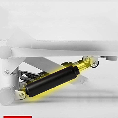 N/A Fitness Stair Stepper - Mini Stepper Fitness Cardio Exercise Trainer Twisting Action with Resistance Bands Green and Orange 37 * 27 * 17cm