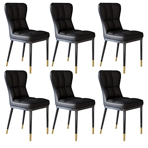 Kitchen Dining Room Furniture Chairs Kitchen Dining Chairs Set Of 4,Modern PU Leather High Back Padded Soft Seat Living Room Chairs Water Proof L