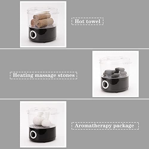 MFCHY Quick-heating Spa Towel Stone Warmer Heater Towel Steamer Daytime Multiple Use For Nail Salon Barber Shop And Hot Shaving