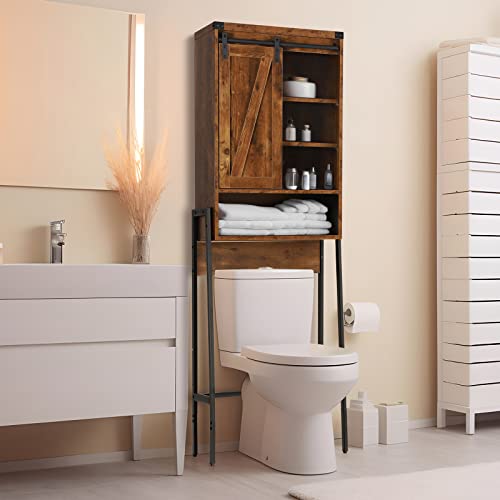 Homajor Over The Toilet Storage Cabinet,Over Toilet Bathroom Organizer,Above Toilet Storage Cabinet,Bathroom Storage Cabinet Over Toilet,with Adj